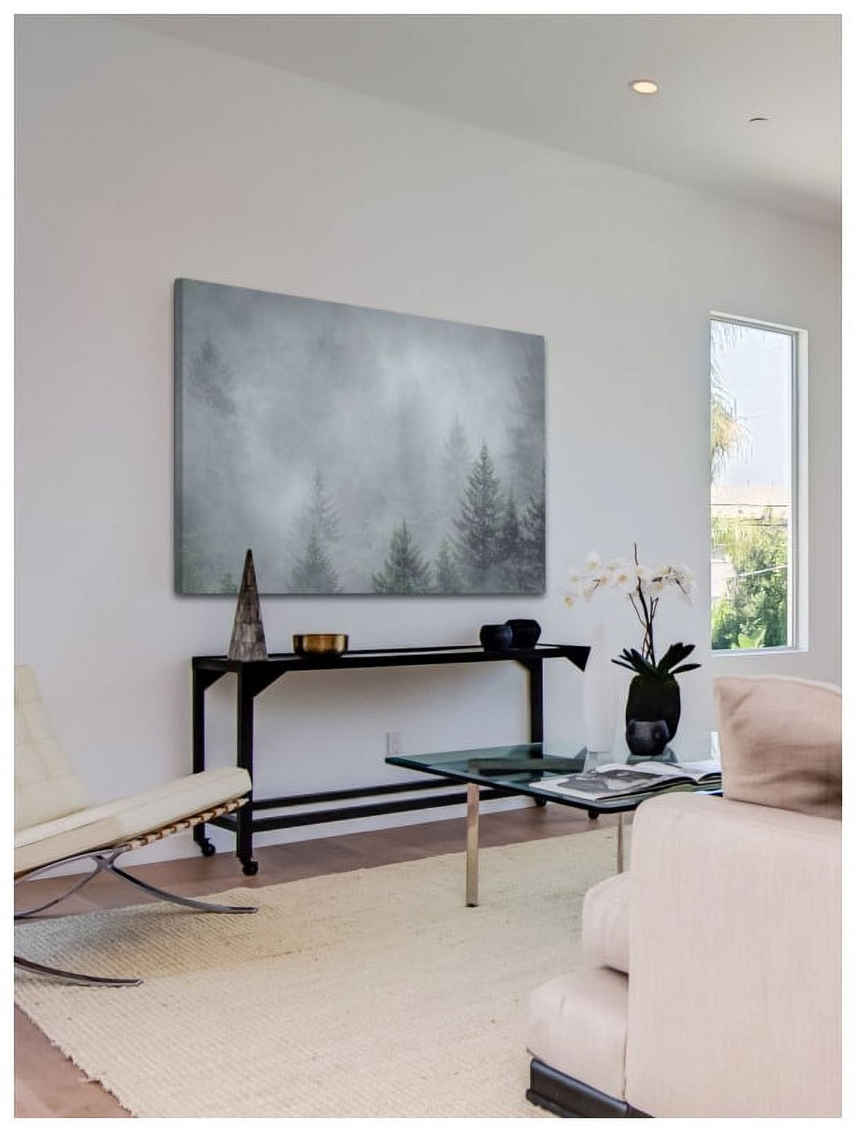 Marmont Hill "Foggy Pines" Painting Print on Canvas