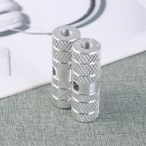 WHAMVOX  Bicycle Foot Pegs Cycling Rear Stunt Axle Bike Mount Silver