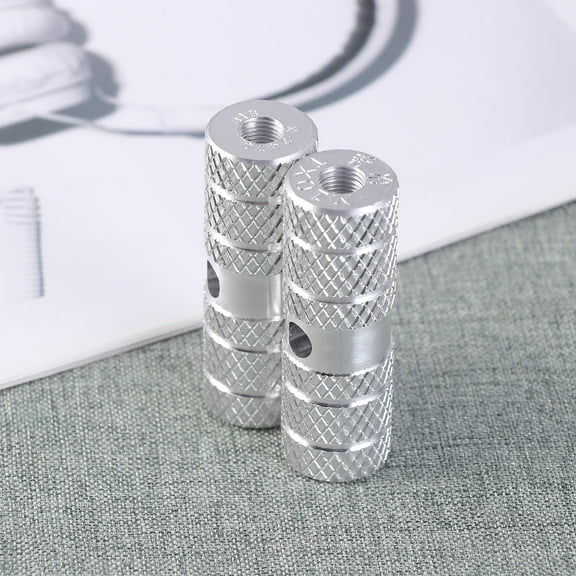 WHAMVOX  Bicycle Foot Pegs Cycling Rear Stunt Axle Bike Mount Silver