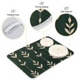 thumbnail image 3 of Yayeee Dish Drying Mat for Kitchen Counter 16"x18" Microfiber Absorbent Pad, Green Plants, 3 of 7