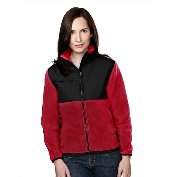 Tri-Mountain Arctic 7420 Panda Fleece Jacket, Small, Red/Black