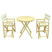 Phat Tommy Foldable 3 Piece Patio Bistro Set