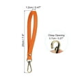 thumbnail image 2 of Uxcell 8 Inch Wristlet Strap PU Leather Wristlet Keychain Wrist Strap Replacement Orange 2 Pack, 2 of 6