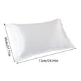 thumbnail image 2 of Solid Color Silk Pillowcase Silk No Zipper Envelope Pillow Pillow Cover, 2 of 6