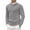 Gray_004, variant on Domuza Mens Sweaters Crewneck Long Sleeve Fashion Casual Knit Dress Sweater Fall Winter Comfy Soft Stretch Slim Fit Business Pullover Top Gray L