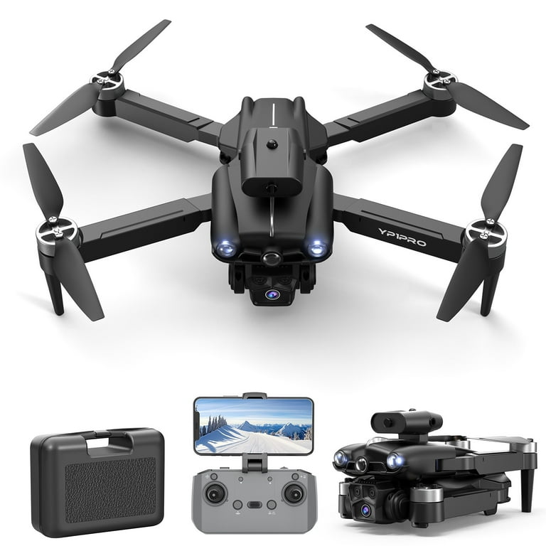 Hot Sale Brushless Motor Drones With 5 Cameras for Adults and Beginner Quadcopter Drone with Camera Wind Resistance Headless Mode with Gesture Control FPV Drone RC Drone For Adults Ideal Gifts Walmart...