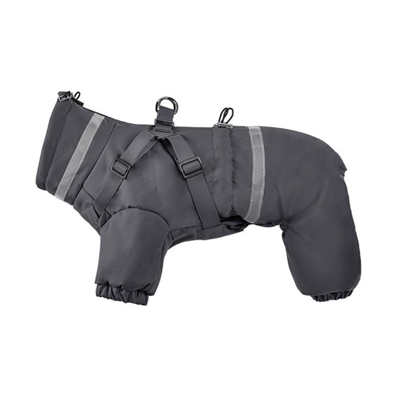Four Legs Winter Autumn Dog Coat for Cold Weather and Warmth with Secure Traction Design