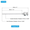 thumbnail image 2 of Uxcell 10 Pcs 20G 1.5 Inch Blunt Tip Dispensing Needle with Lure Lock for Refilling Liquid Inks Adhesives, 2 of 6