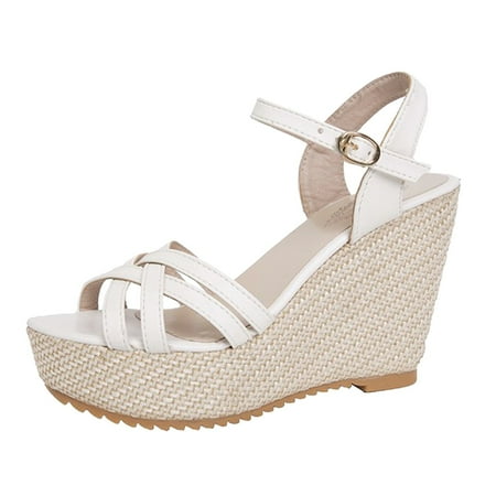 

Womens Breathable Walking Sandals Fashion Womens Casual Shoes Breathable Wedges Thick Soled Outdoor Leisure Sandals Womens Sandals Summer