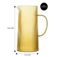 thumbnail image 3 of Brilliant - Striped Pitcher 50 fl oz. - Amber, 3 of 3