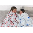 thumbnail image 4 of Serafina Home Christmas Holiday Throw Blanket: Soft Cute Winter Penguins with Presents Snuggle Accent for Couch, Chair or Bed, 4 of 6