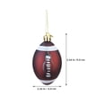 thumbnail image 2 of OULII 12Pcs Christmas Football Hanging Decorations Brown Plastic Rugby Balls for Holiday Tree, 2 of 8