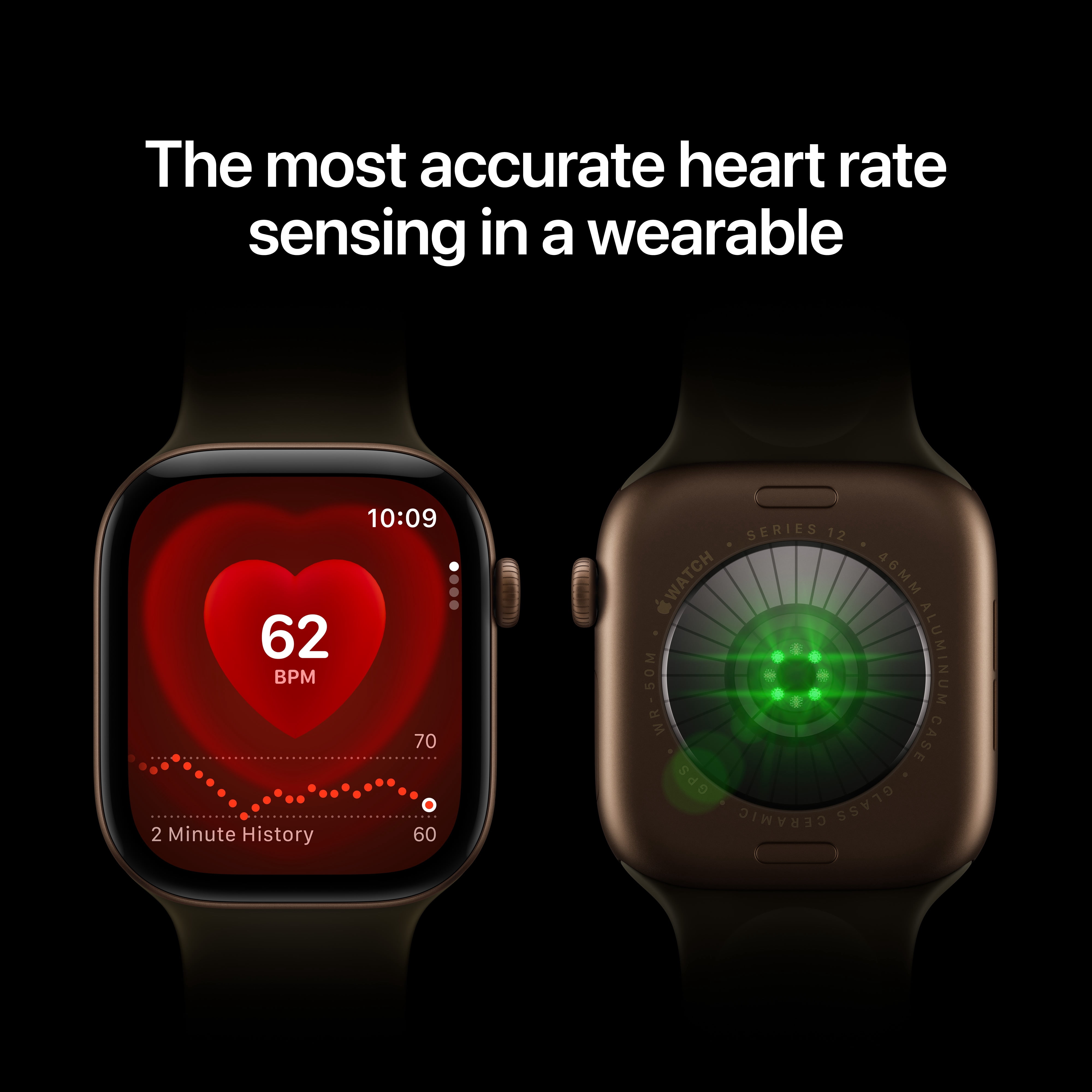 Apple Watch Series 12 GPS 42mm Dark Bronze Aluminum Case with Dark Bronze Milanese Loop