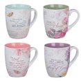 thumbnail image 1 of Floral Inspirations - 4 Pc Ceramic Coffee Mug Set, 1 of 6