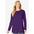thumbnail image 2 of Woman Within Plus Size Perfect Long-Sleeve Crewneck Tee (Petite Available), 2 of 6