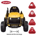 thumbnail image 3 of Tractor Montable Electrico para Niños Control Remoto Luz Led 12v - Amarillo, 3 of 8