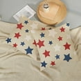 thumbnail image 5 of 4th of July Pillow Covers 18x18 Set of 2, White Red Blue Stars Decor Patriotic Throw Pillows Independence Memorial Day Pillowcase Outdoor Decorations Linen Farmhouse Cushion Case for Sofa Home, 5 of 6