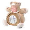 thumbnail image 3 of Proyector de luz nocturna con diseño de oso de peluche de 25 cm con diseño de cielo estrellado relajante para bebés, música y ojos cerrados, 3 of 8