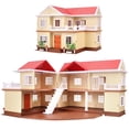 thumbnail image 1 of Set de juego Family Cozy Cabin Doll House Playset BananMelonBM Lights, 1 of 6