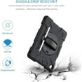 thumbnail image 2 of Case for iPad 6th 5th Generation 9.7 inch 2018 2017 / iPad Pro 9.7 / iPad Air 2 Protective Cover with 360° Rotating Stand, Hand/Shoulder Strap, Pencil Holder, 2 of 7