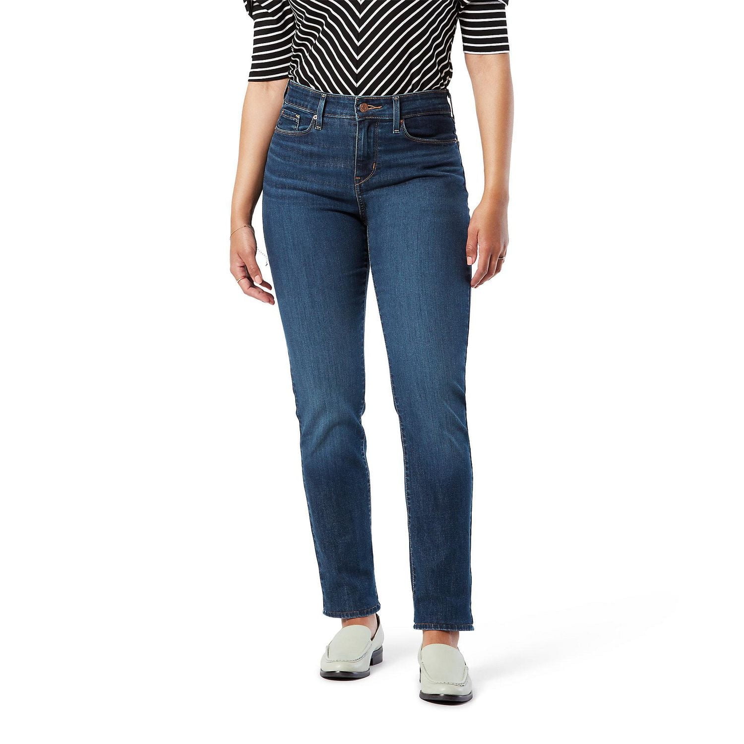 Levi Strauss Signature™ Women's Mid Rise Straight Jeans - Walmart.ca