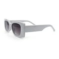 thumbnail image 4 of Womens Star Stud Rectangle Mod Thick Temple Plastic Retro Sunglasses Light Grey - Smoke, 4 of 5