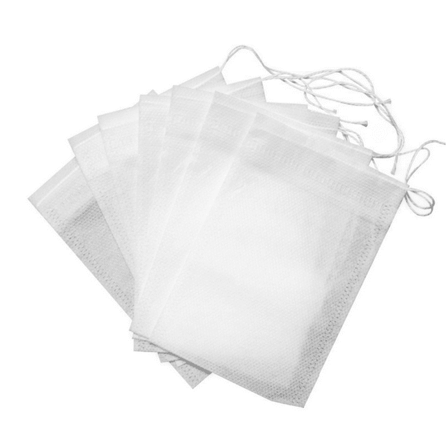 1000PCS Disposable Tea Bags Non-woven Empty Filter Bag for Spice Tea With Draw String Tea Filter Bag Empty Teabags Kitchen Tool 100PCS 5X7cm