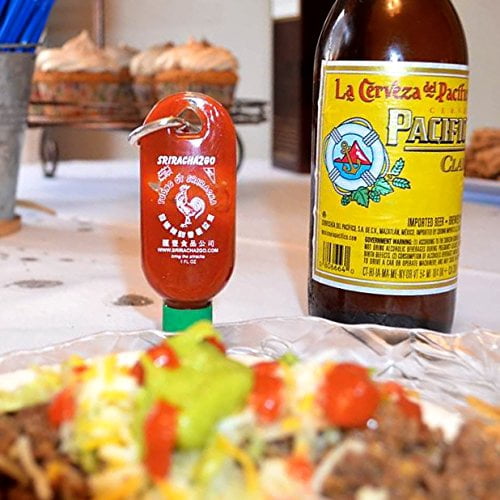 Huy Fong Sriracha Hot Sauce Mini Keychain Bottle 1oz 10-Pack (Empty)