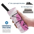thumbnail image 2 of YFYANG Adult Microfiber Portable Travel Towel, Pink Wall Graffiti Quick Dry Towel with Hiking Buckle PVC Pouch, 16" x 31.5", 2 of 6