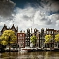 thumbnail image 2 of Berzel, Erin 20x20 White Modern Wood Framed Museum Art Print Titled - Amsterdam Canal II, 2 of 4