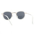 thumbnail image 4 of Bifocal Reading Sunglasses Unisex Vintage Fashion Panto Frame Clear Gold +1.25, 4 of 5