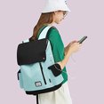 thumbnail image 2 of Mochila p/portátil WindTook p/mujeres homb. bolsa viaje trabajo escuela uni chicas c/plug 15" - Azul cielo, 2 of 3