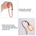 thumbnail image 4 of Badge Lanyard with Sling Clip, Adjustable Necklace Wrist Cord Strap Metal Clasp, Camouflage Orange 4 Pack, 4 of 5