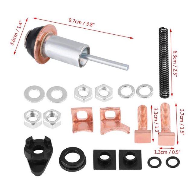 Solenoide Td5 2.5 Solenoide Td5 Land Starter Motor Solenoid Repair Fix Kit Replacement for Land Rover Discovery Defender Td5 2.5 Td5 Starter Motor Repair Kit Solenoide Td5 2.5