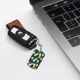 thumbnail image 7 of Uemuo Tropical Fruit Pattern Rectangular Metal Keychain - Durable, Stylish, and Personalized Key Ring for Men and Women,Engraved Keychain,Gift Slim Sturdy Keychain, 7 of 7