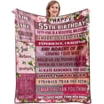 thumbnail image 1 of LHSHID 85th Birthday Gifts Blanket 85th Birthday for Women 85th Birthday Gift Ideas 85 Year Old Birthday Decoration for Friend Mom Wife Grandmother Unique 85th Birthday Gift 50x60in, 1 of 6
