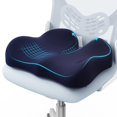 thumbnail image 1 of Cojín para asiento A-Pce grande de espuma viscoelástica para aliviar el dolor, azul, 1 of 7