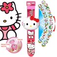 thumbnail image 2 of Sanrio-Conjunto de figuras de acción de Hello Kitty, reloj Digital de proyección 3D, Cinnamoroll Kuromi Melody, modelo de Anime, regalo para niños, 2 of 3