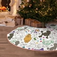 thumbnail image 6 of Kdxio Colorful Poodle Dog Print Christmas Tree Skirt Christmas Xmas Tree Skirts Mat for New Year Holiday Christmas Party Decorations-30", 6 of 7