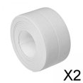 thumbnail image 1 of 2x Cinta de Sellado Autoadhesiva para , Lavabo de , Cinta de Calafateo, Cinta de Pared Impermeable para Bañera Y Cocina 2 piezas, 1 of 8