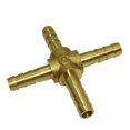 thumbnail image 1 of S SERENABLE prostys Barbed Wire Fittings Pneumatic Cross Coupler prosty Male Thread Gas, 1 of 9