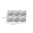 thumbnail image 1 of Juego de moldes geométricos for posavasos de silicona, 6 piezas, seis lados, ocho lados, redondo, cuadrado, en forma de corazón con agujeros for colgar, 1 of 2