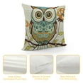 thumbnail image 4 of Creowell Throw Pillow Covers Cartoon Green Cute Cartoon Owl Cushion Pillow Case Home Decor Pillowcase Multi-Size, 4 of 5