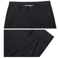 thumbnail image 5 of DDAPJ pyju Mens Ice Silk Dress Pants Stretch Golf Pants Lightweight Quick Dry Work Slacks with Pockets Black 38, 5 of 6