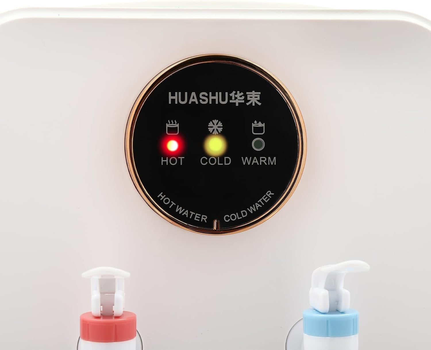 Water Dispenser, Top Loading Water Cooler for 1.2 to 5 Gallon, 3 Temperature Settings, Top Loading Countertop Water Cooler Dispenser for Home, Office, White