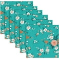 thumbnail image 6 of GZHJMY Floral Motif Napkins Table Decorations Napkin Set for Gift Giving, Dining, Parties 20 x 20in, 6 of 7
