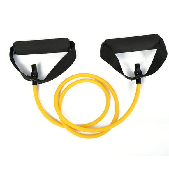 MAYUJIAA 10 Lb Resistance Bands with Handles Latex Yellow Portable Single Resistance Band for Strength Training HW313-56426