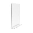 thumbnail image 3 of FixtureDisplays 1PK 11 x 17" Support de Panneau Acrylique Transparent pour les Dessus de Table, Menu de Panneau de Photo de Cadre de Tente de Table Vertical, Insert Inférieur 11193-2-11X17 Décoller le film Protecteur (Blanc) avant Utilisation., 3 of 8