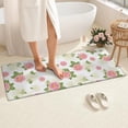 thumbnail image 4 of Pioneer Flower Floral Print Pattern Bathroom Rugs Mat, Non Slip Microfiber Bathroom Rug with Rubber Backing, Soft Mats for Bathroom Floor Tub Shower, 24"x60", 4 of 5