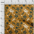 thumbnail image 1 of oneOone Silk Tabby Orange Fabric Florals Craft Projects Decor Fabric Printed By The Yard 42 Inch Wide, 1 of 4